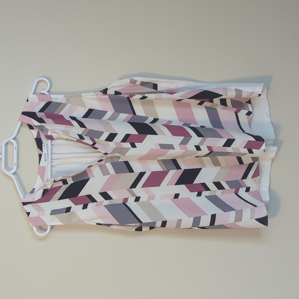 Ricki's Multicolour Geometric Print Blouse NWOT